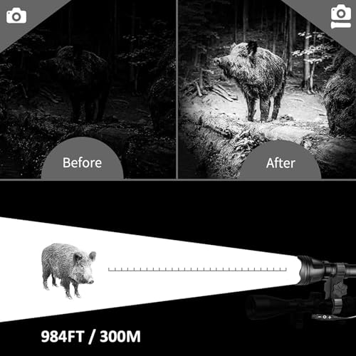 Image of KL52IR-Pro 850nm IR Illuminator Flashlight for Night Vision Hunting