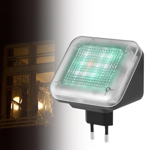 WIYETY Simulador de TV: simulador de televisión LED, tiempo de funcionamiento ajustable ON/4h/7h, TV falsa mediante simulación de luz para uso como protección antirrobo