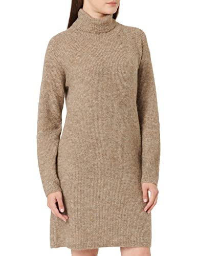 Kalia - Roll Neck Knitted Mini Dress With Belt - Black | Manière De Voir