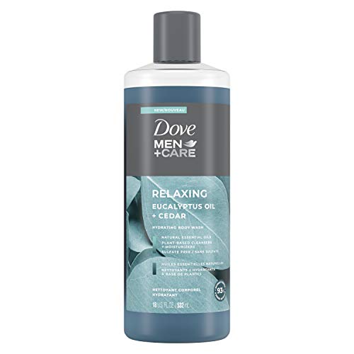 Dove Men+Care Body Wash for a refreshing shower experience Eucalyptus Cedar Body Wash for Men 18 oz