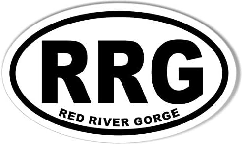RRG RED River Gorge Oval Bumper Sticker