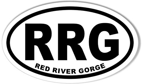 Rrg Red River Gorge Oval Bumper Sticker #TOP15