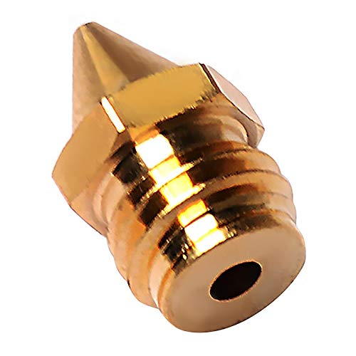 Lysee 3D Printer Parts & Accessories - 3D Printer Accessories, 0.4mm Brass Nozzle Head, Suitable for A10M A20M A30M A10T A20T (10 Pack) - (Color: Gold)