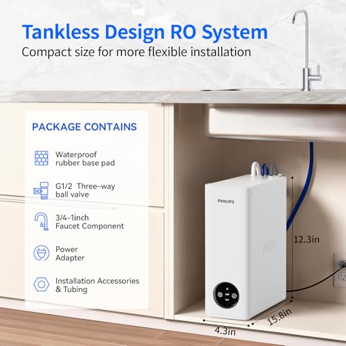 Philips Reverse Osmosis Water Filter System，400G Under Sink Water Filter - image 9