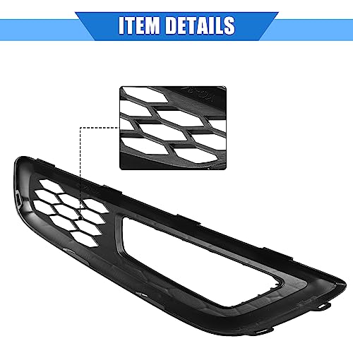 Image of 1 Pair Car Front Bumper Fog Light Mesh Grille Cover Compatible for Ford Focus 2015-2017, Durable ABS Black Left Right Fog Lamp Grille Bezel Insert