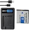 Battery + Charger for Sony Cyber-Shot DSC-W800, DSC-W810, DSC-W830 Digital Camera