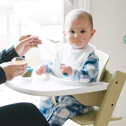 green sprouts Stay-dry Baby Bibs (10 pack) Waterproof protection, Adjustable hook-&-loop closure, Machine washable , White