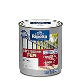 RIPOLIN - Peinture pour Fer Extérieur - Glycéro Antirouille - Sans sous-couche directe sur rouille...