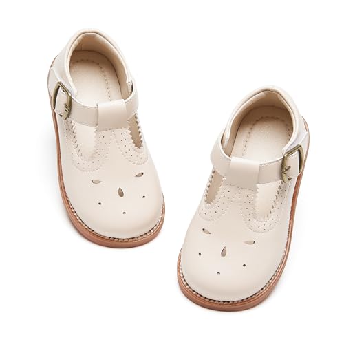 Image of PHIRAMIN Toddler Girl Mary Jane Dress Shoes-Little Girl School Uniform Shoes for Wedding Party