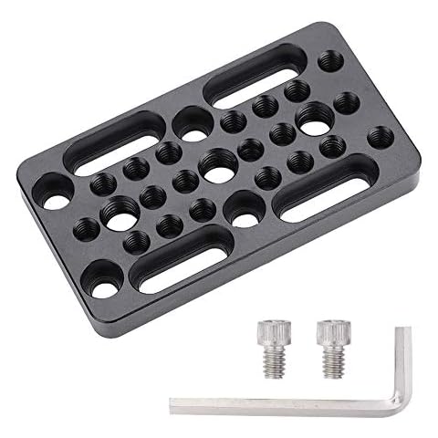 Stativ-Adapterplatte Stativhalter-Adapterplatte mit 1/4"3/8" Gewindebohrungen Zubehör Cover