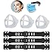 Produktbild 3 Stück 3D Silikon Maskenhalterung Masken Halterung +3PCS Maskenhaken,Wiederverwendbare Nasenpads Masken, Lippenstift-Schutz-Ständer Verstellbare Schnalle Verringerung Ohrenermüdung