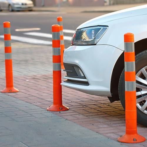Poteau de délimitation de la circulation au sol pour organiser les parkings résidentiels