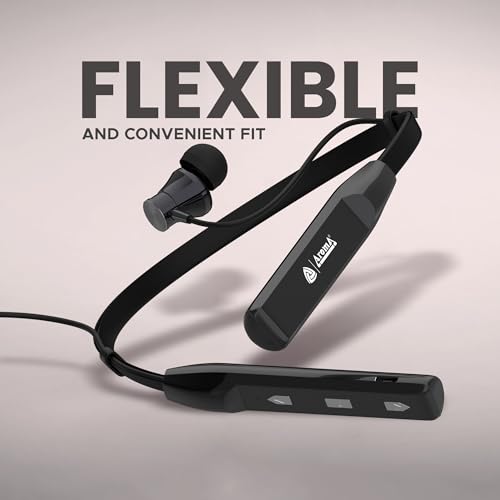 Image of AROMA NB119 Tune Upto 48 Hours Playtime*, Fast Charging, Dual Pairing, Bluetooth Neckband