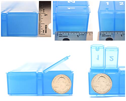 Image of PillThing Monthly Pill Organizer 1 Time a Day, 31 Day Pill Organizer Dispenser with Extra Compartment, Large Daily Pillbox Case for Vitamins, Supplements, Fish Oil (Pack of 2)