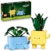 LEGO Botanicals Happy Plants Building Toys – Bedroom or Dorm Room Decor for Girls, Boys, & Adults, Desk or Shelf Display – Stocking Stuffers & Gift for Christmas – 10349