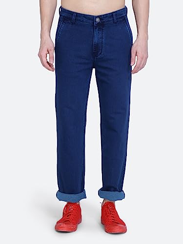 Image of Mid Waist Heavy Weight Stretchable Denim Material Front Cross Pocket Comfort Fit Jeans Pant for Men