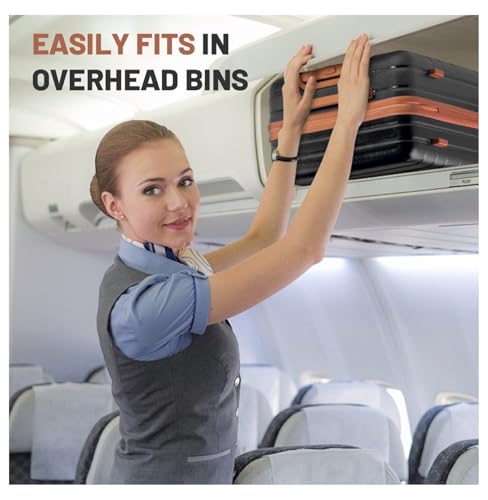 20" Carry-on Luggage Hardside Spinner Suitcase TSA Lock - Black3