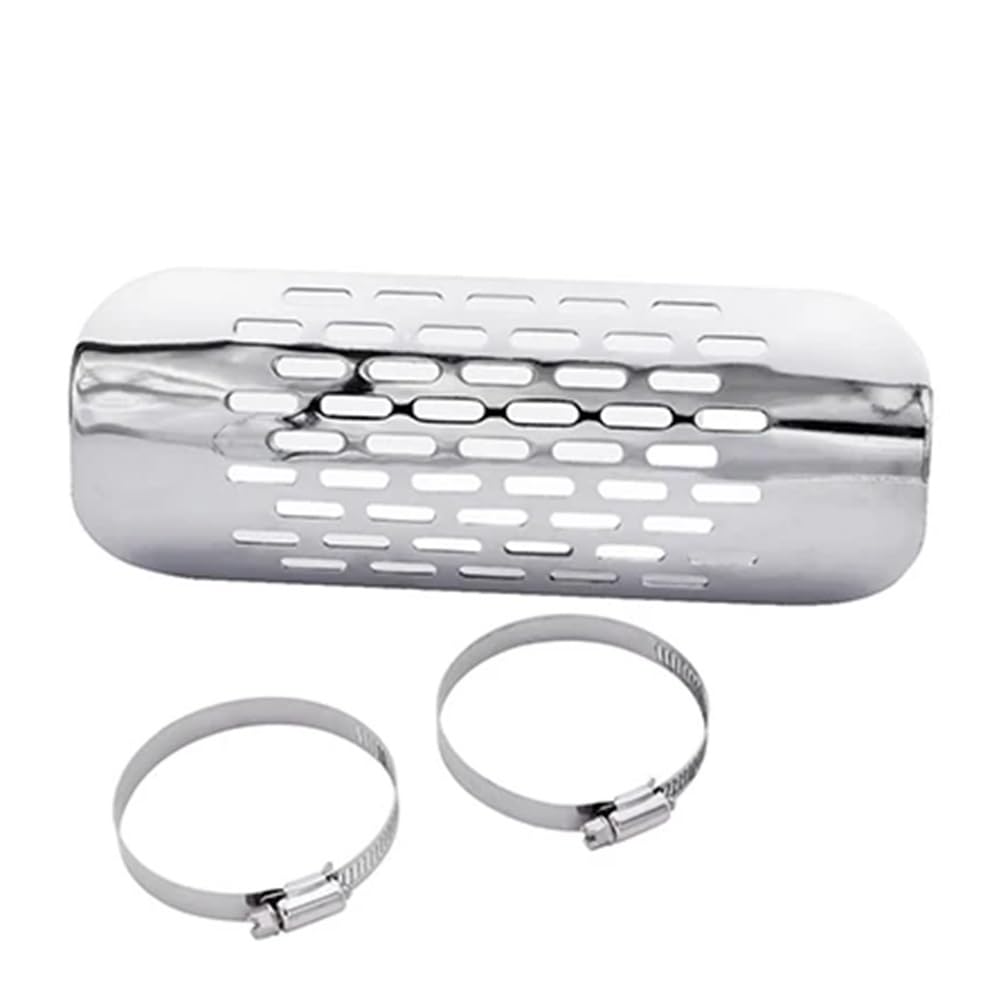per Chopper per Cruiser per Moto Marmitta Tubo Copertura Scudo Termico(Color-S)