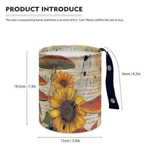 Image of Leopard Purple Rose Mini Trash Bin Waterproof Multipurpose Car Organizer for Women Interior