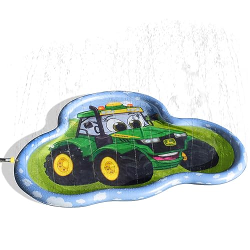 John Deere 3 in 1 Splash Pad Play Sprinkler for Kids and Baby Poo...