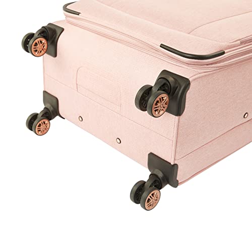 Kensie Women's Hudson Softside Spinner Luggage, Rose, 3-Piece Set (16/20/28) #TOP5