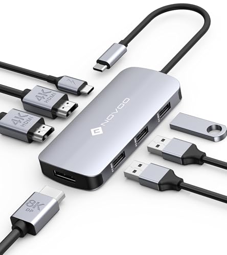 Docking station USB C Con Display Triples, NOVOO 7 in