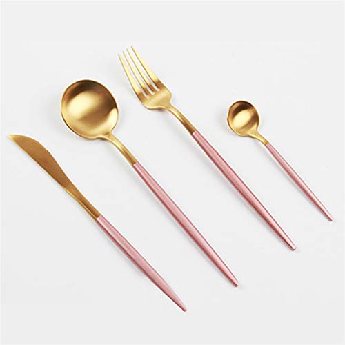 Vaisselle de table anti-rouille or et couverts faciles à nettoyer