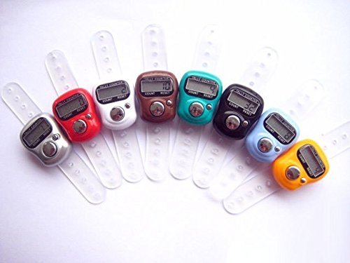 Pack of 10ps Multi-Color LCD Electronic Cute Digital Hand Ring Tally Finger Counters,Random Color by Sorvie 01830