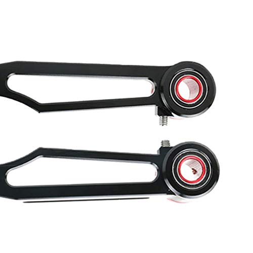 YIJU 1 Par de Peças de Freio em V de Alumínio Dobrável com Manga Curta E Longa - Braço Longo preto