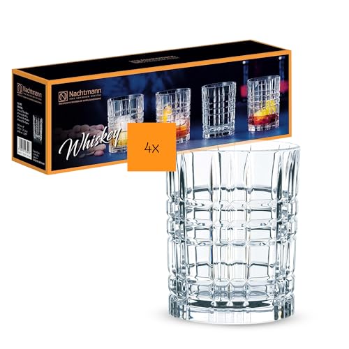 Spiegelau & Nachtmann Whiskey Set/4, Cristal, Transparentes, 8.2 x 8.2 x 10.2 cm, 4 Unidades de Medida