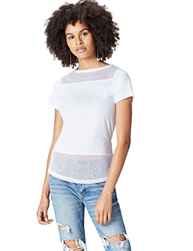 Activewear T-shirt Sportiva con Inserti in Mesh