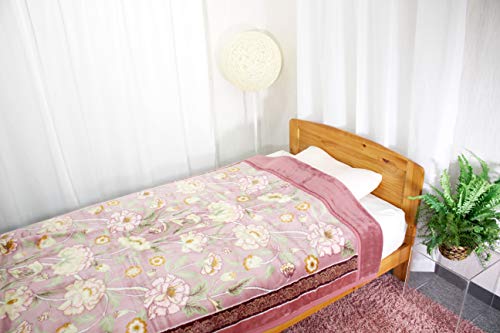 ロマンス小杉 毛布 ピンク シングル アクリル毛布 二枚合わせ