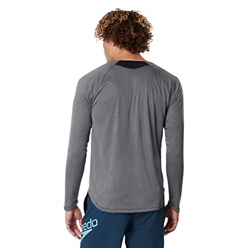 Image of Speedo Men's UV Swim Shirt Basic Easy Long Sleeve Regular Fit