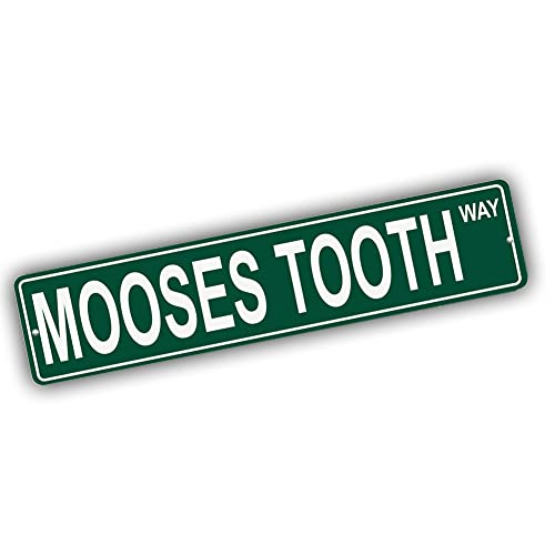 Brotherhood Aluminum Street Sign for Mooses Tooth - Alaska Man Cave Decor