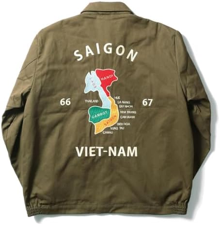 HOUSTON 51351 VIETNAM JACKET (MAP) 【M】 Amazon.co.jp: Houston 51351 Cotton Vietnamese Jacket MAP