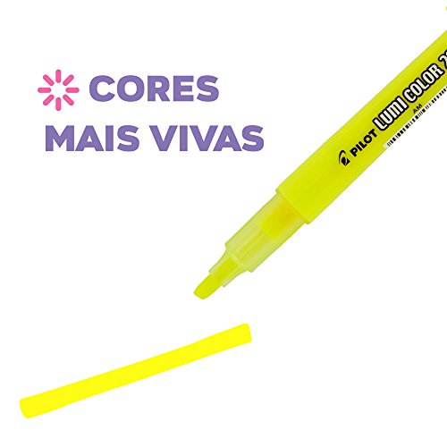 Caneta Marca Texto x 12 Unidades, Pilot, 1440002AM, Amarelo