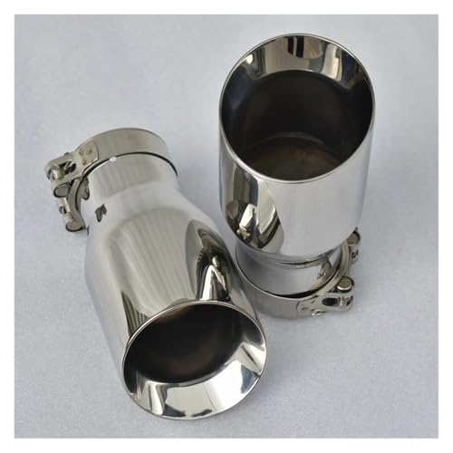 Silenciador Universal Acero Inoxidable con Borde Biselado para AJAX H7 2022 2023. Punta Silenciador(60MM IN- 101MM out)