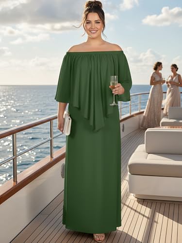 Image of KOH KOH Womens Strapless Off Shoulder Flattering Cocktail Maxi Dress Gown