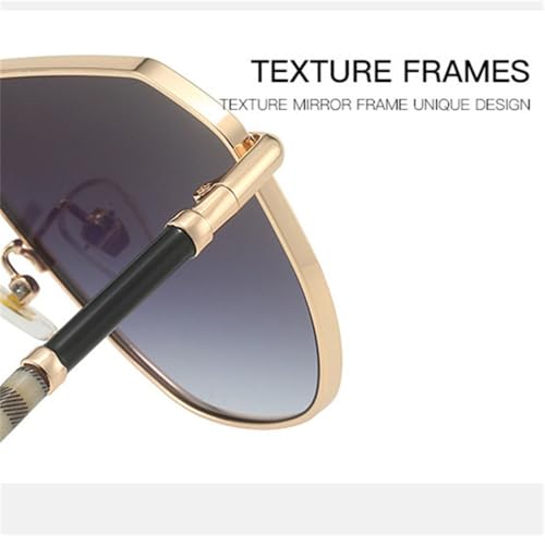 Lunettes de soleil à monture plate intégrée style tendance - 4
