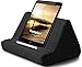 Almohada Suave para Tablet con Bolsillo, Soporte para cojín de Tableta, ángulo de visión Ajustable de 3 ángulos, Soporte para sofá de Cama, Compatible con iPad, tabletas, eReaders（Negro）