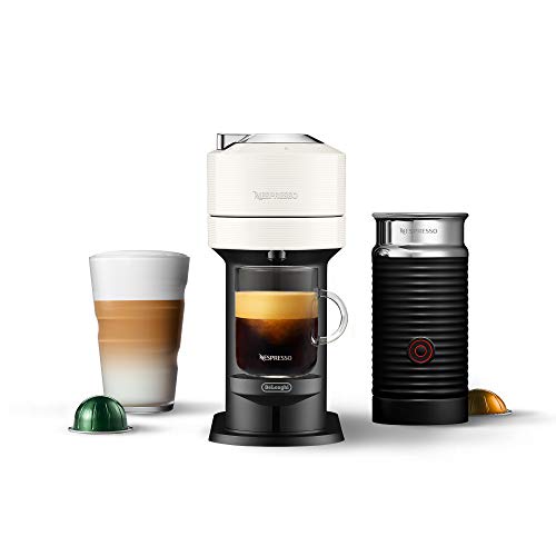 Comparison: Best Nespresso Vertuo Next Aeroccino3 3 Nespresso Vertuo Next Coffee and Espresso Maker by De'Longhi with Aeroccino Milk Frother, White