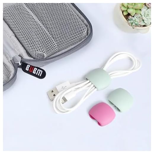 10 - Piece Cable Organizer Buckles: New Strap Design for Data & Charging Cables, Ideal for Travel Roll Storage（Mixed Color）