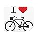 I Love Red Heart Bicycle Pattern Cleaning Cloth Screen Cleaner 2pcs Suede Fabric