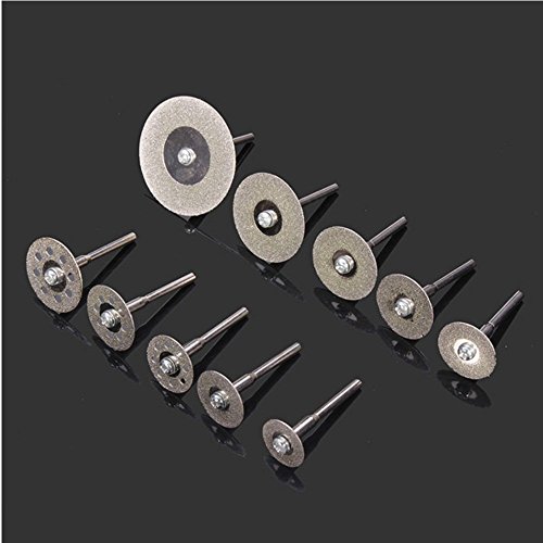 Diamond Cutting Wheel, Yeezugo 10Pcs 1/8" Diamond Cutting Discs Cut-Off Wheel Blades Set For Dremel Rotary Tool #TOP7