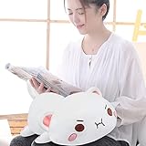 Plüschtier Katze Groß Stofftier Plüschkätzchen Kuscheltier Kissen Tierkissen Ausgestopftes Tier Plüsch Kissen Kuscheliger Plüsch Puppen Spielzeug für Kinder, Geburtstagsgeschenk Anime Plushie
