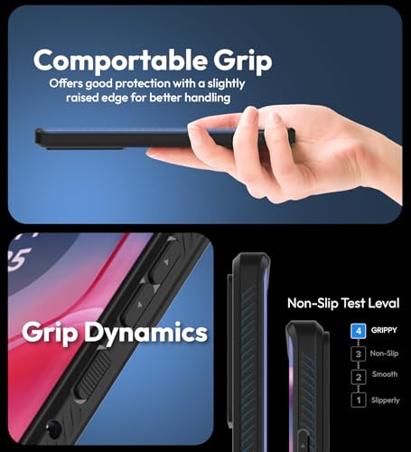 Image of KAPAVER Cyber-i Back Cover Case for Motorola Edge 50 Pro (TPU+PC) (Cyber-i-Black)