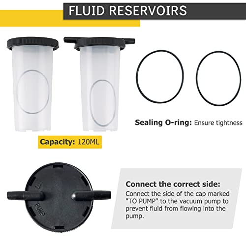 Acymner Hand Vacuum Pump Pressure Tester Brake Bleeder Kit | One Man Brake Clutch Fluid Bleeder Tool Kit Compatible With Automotive Tuner Tools Adapters #TOP4