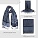 vimate Navy Blue Paisley Pashmina Shawl Scarves-Winter Ladies Pashminas Wraps and Shawls for Evening Formal Dresses(US-Style 1-Navy Blue)
