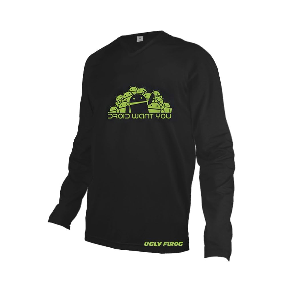 Ugly Frog Manica Lunga Magliette Uomo MTB Downhill Primavera Jersey Mountain Bike Abbigliamento