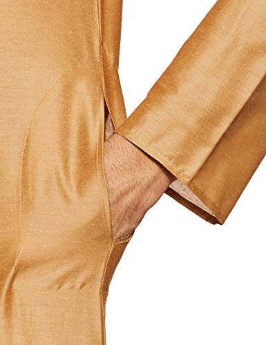 Image of Ethnix by Raymond Men's Polyester Blend Solid Regular Tunic Shirt